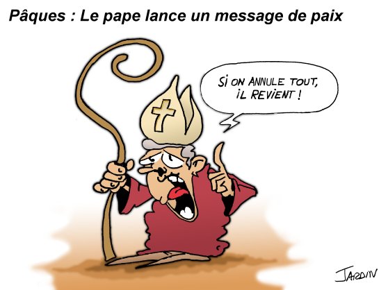 Paques : Le Pape lance un message de paix